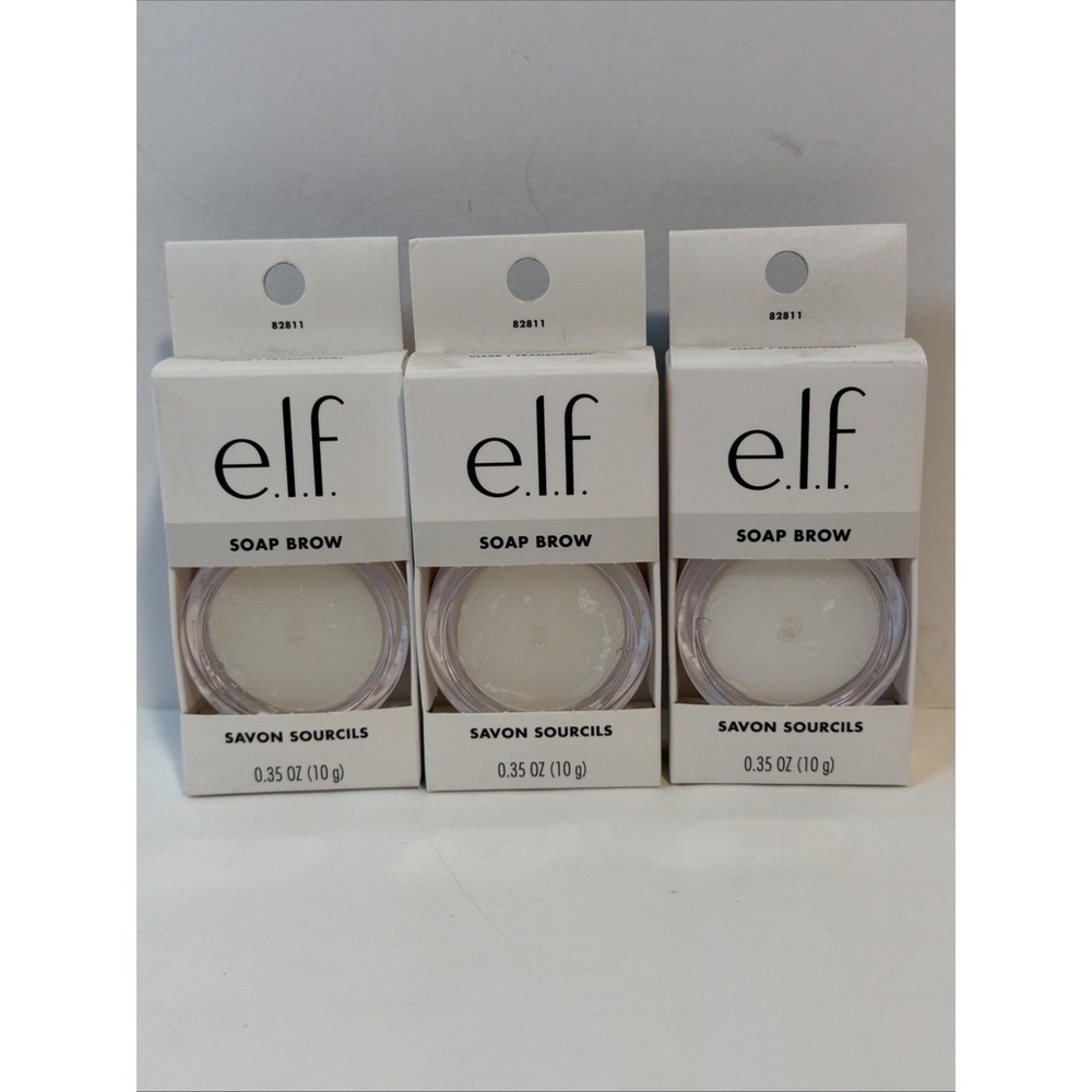 Lot Of 3 e.l.f. Soap Brow Clear Brow Pomade Shapes/Tames‎ Brows #82811 Elf